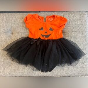 The Children's Place Orange and Black Pumpkin Costume